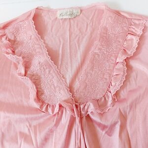 Pink Vintage Robe/Housecoat size XL‎ JCPenney Made in U.S.A. Boudoir